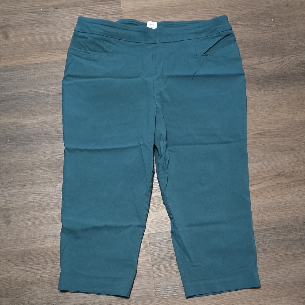 Time and Tru Teal Cropped Pants
